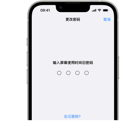 云南iPhone屏幕维修分享iPhone屏幕使用时间密码忘记了怎么办 