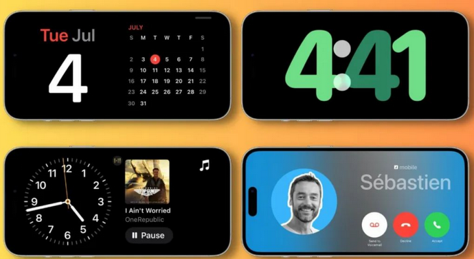 云南苹果手机维修分享iOS17横屏充电待机显示有什么好处 