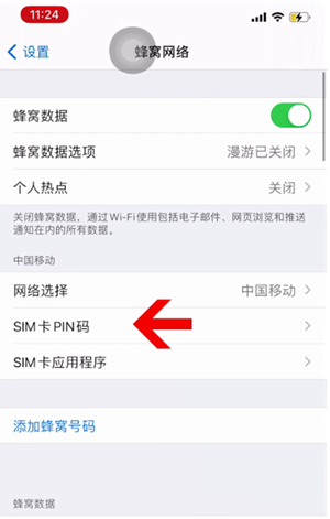 云南苹果14维修网分享如何给iPhone14的SIM卡设置密码 