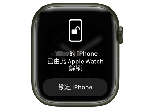 云南苹果手机维修分享用 AppleWatch 解锁配备面容 ID 的 iPhone方法 