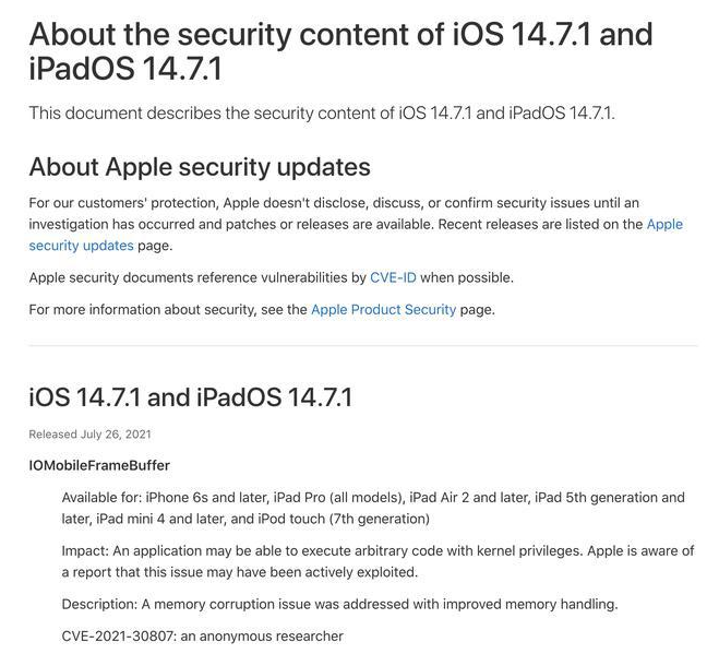 云南苹果手机维修分享iOS 14.7.1 正式版更新内容及升级方法 